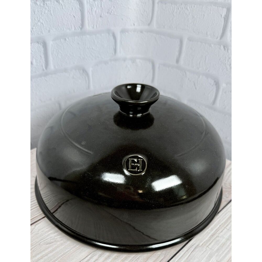 Emile Henry Charcoal Black Bread Cloche Replacement Lid TOP ONLY Made in France